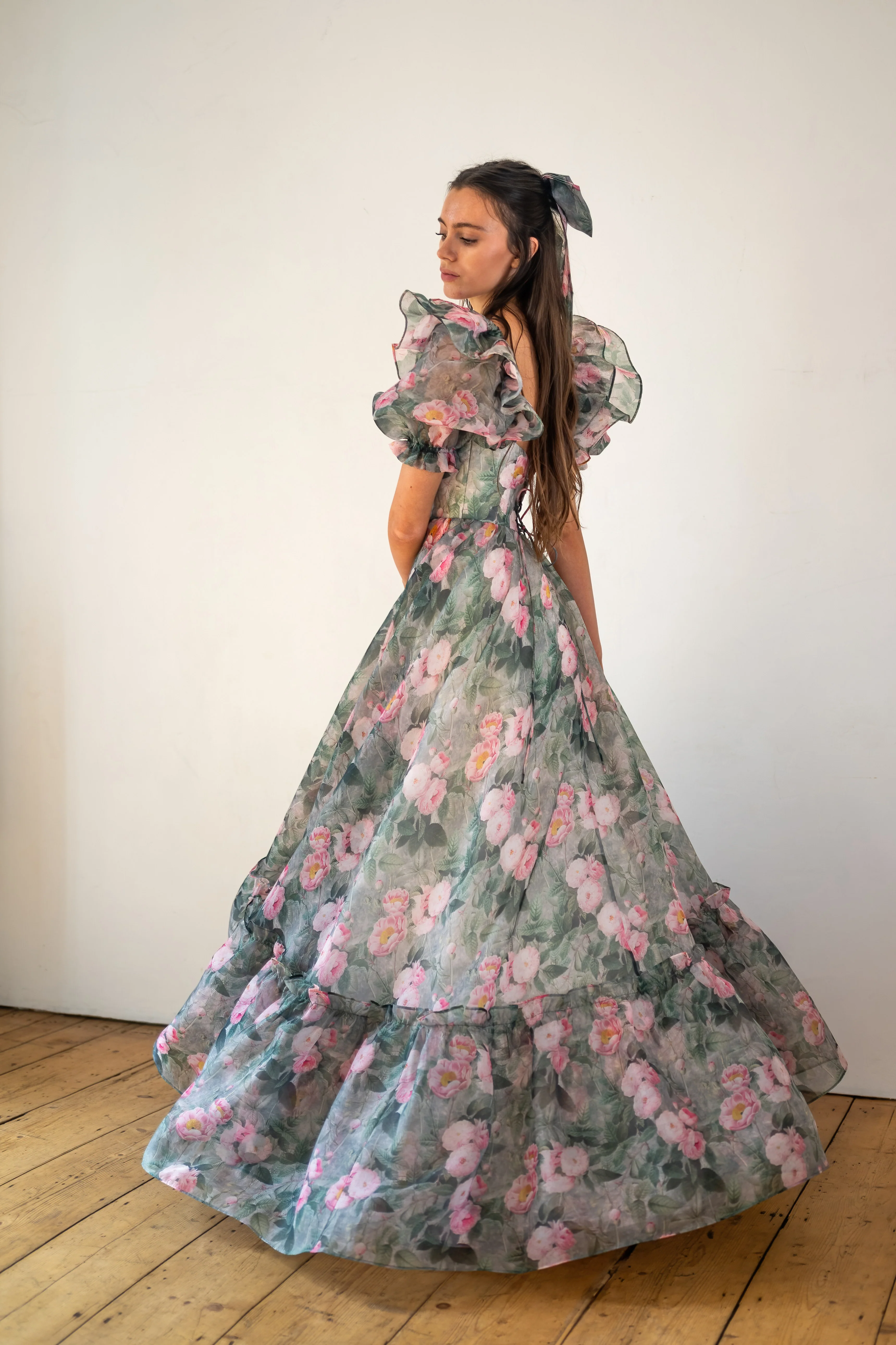Peony Bouquet Sorority Gown - Image 20