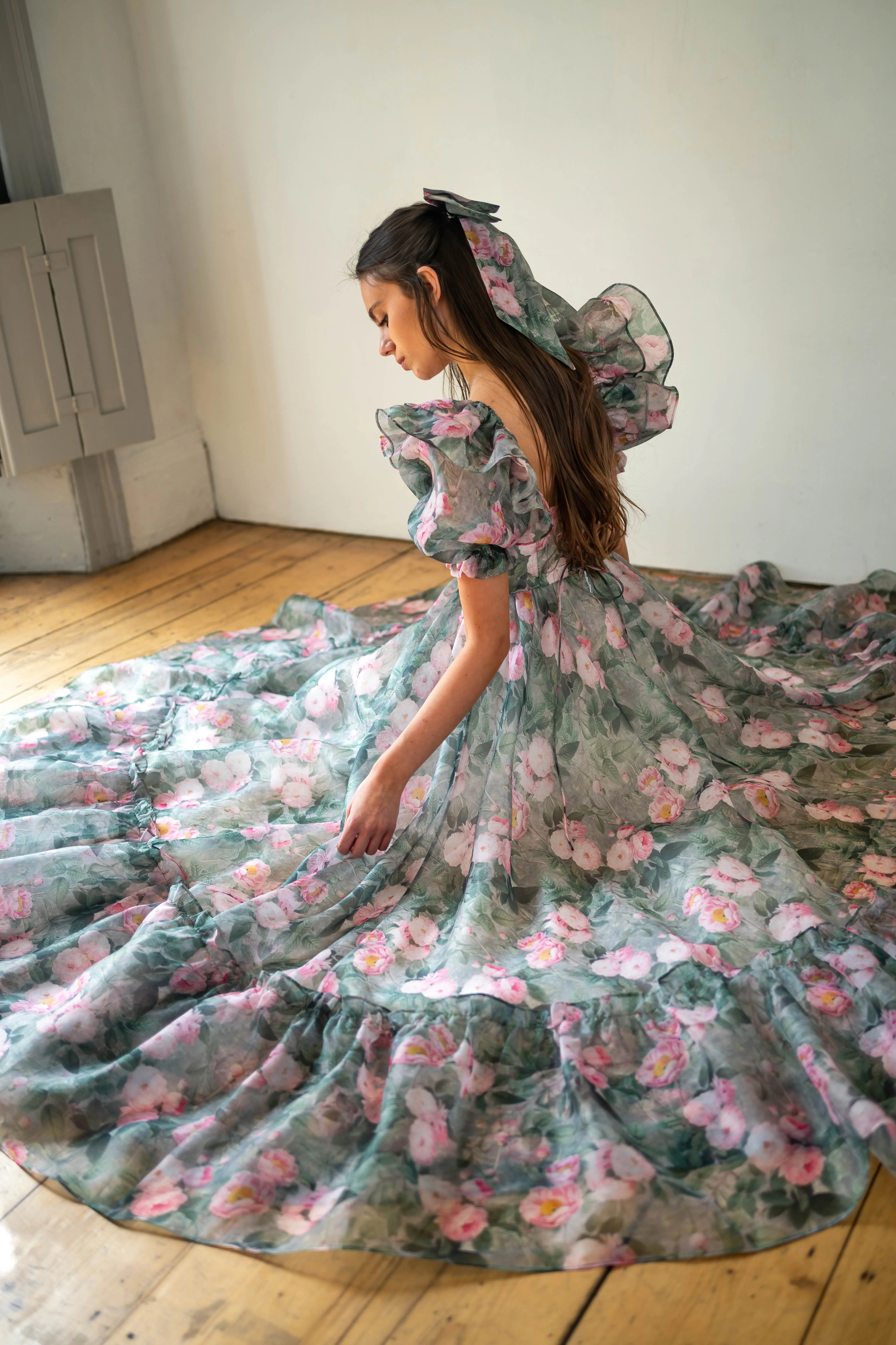 Peony Bouquet Sorority Gown - Image 5